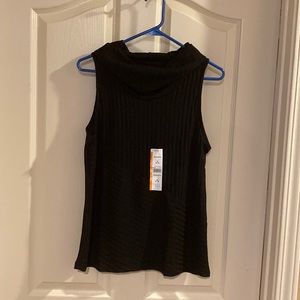 Time and tru black cowl neck medium (8-10) 88% polyester 9% rayon 3% spandex